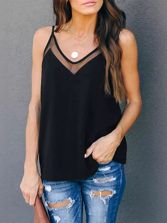 Full Size V-Neck Cami Top Plus Size