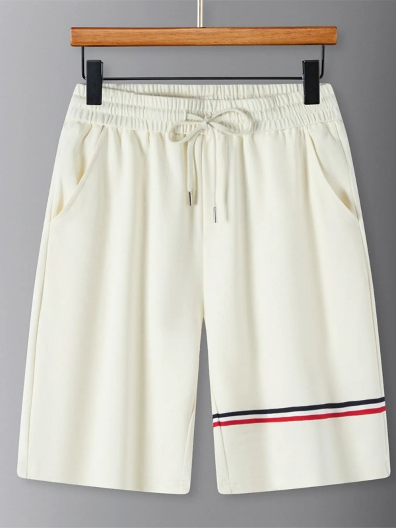 Men's Plus Size Drawstring Shorts with Pockets