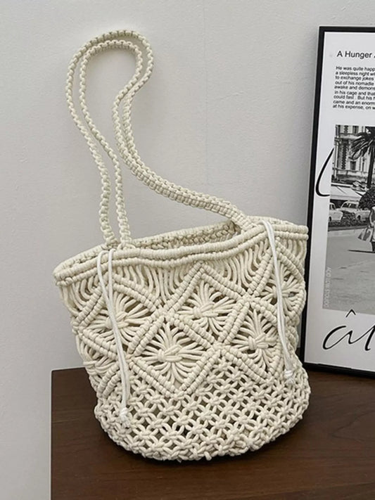 Crochet Bucket Shoulder Bag
