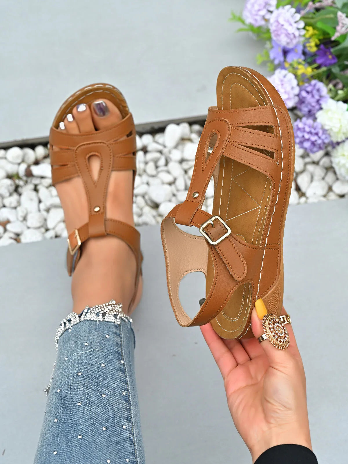 Open Toe Wedge Sandals
