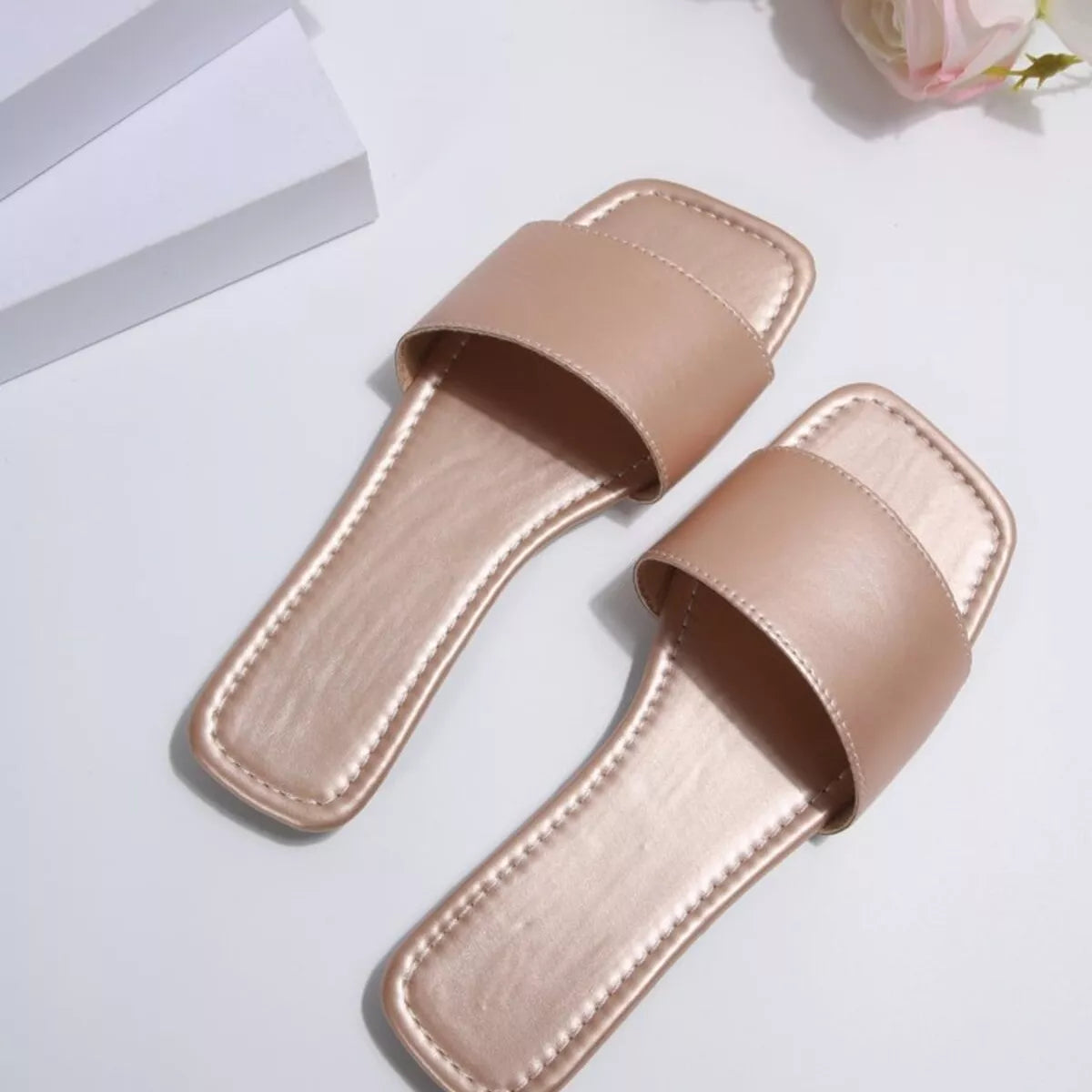 Open Toe Flats Sandals