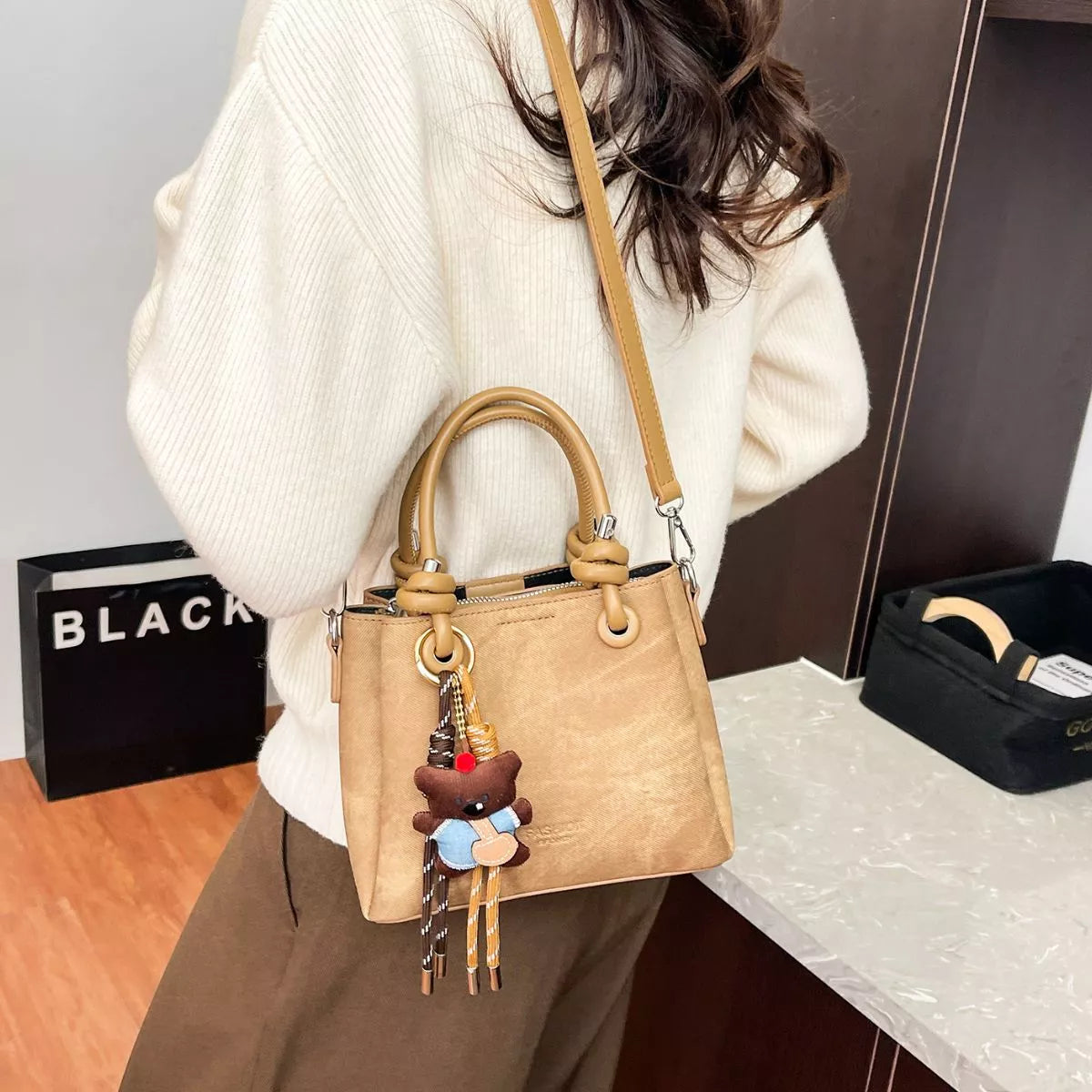 PU Leather Crossbody Bag