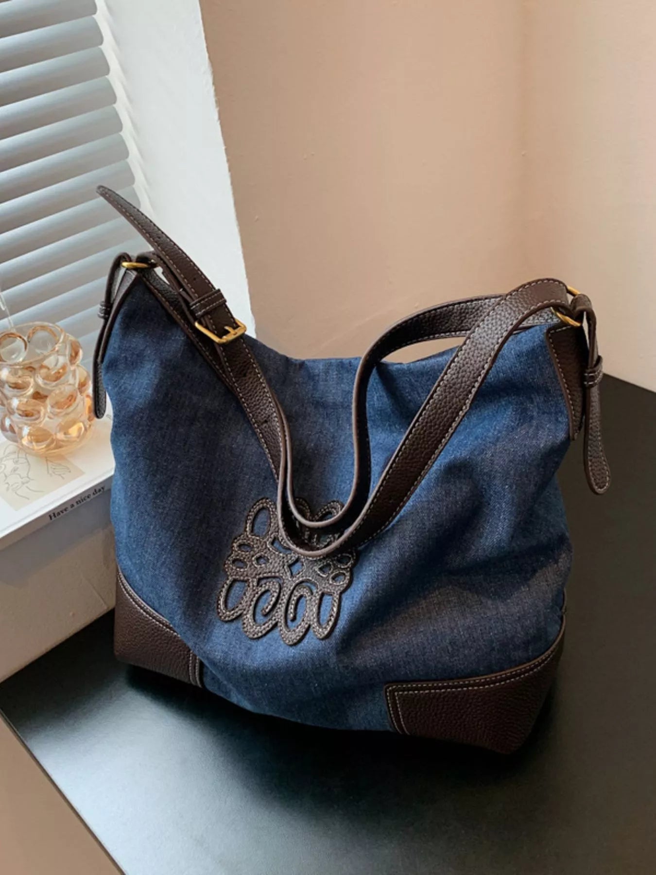 Embroidered Canvas Tote Bag