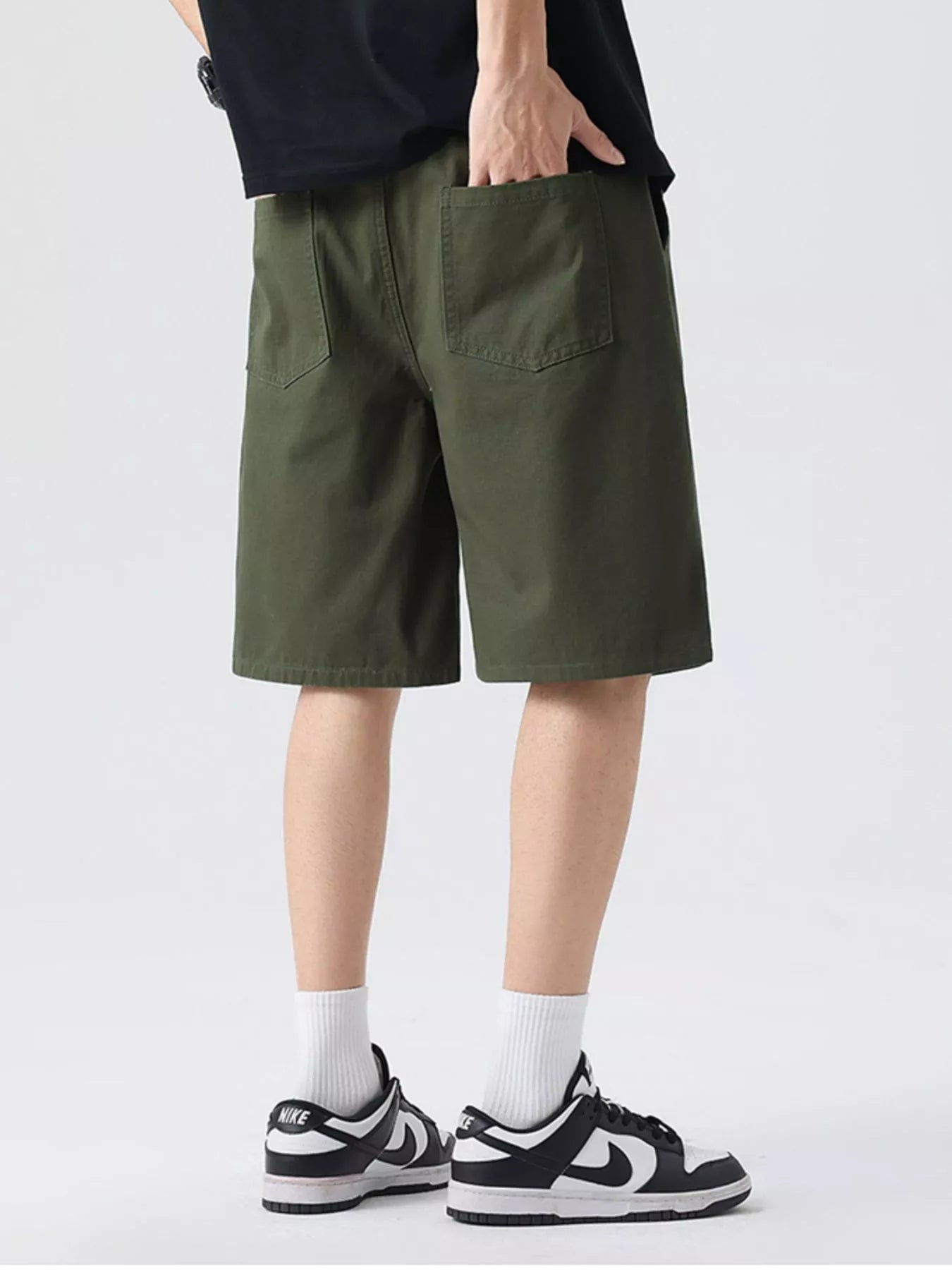 Men's Full Size Wide-Leg Shorts Plus Size