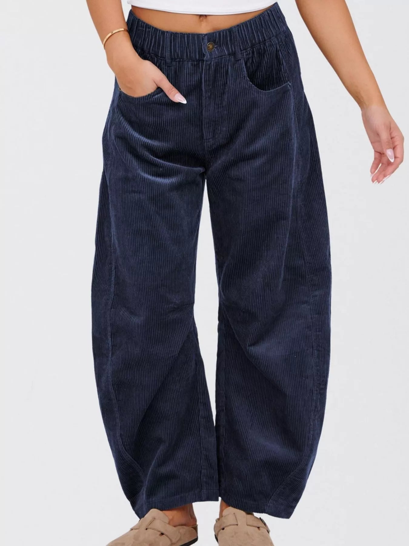 Corduroy Wide Leg Pants