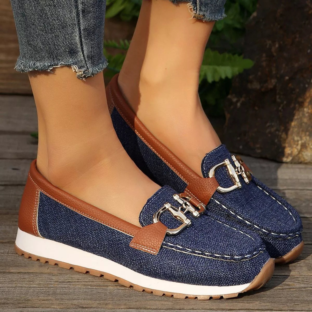 Round Toe Slip-Ons