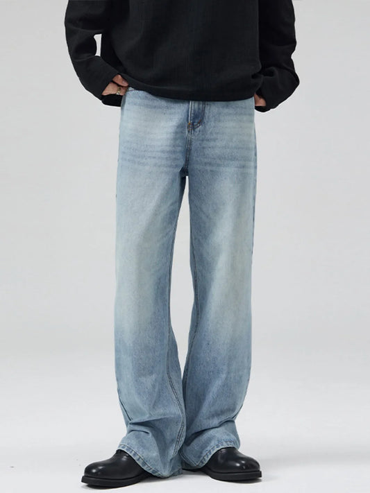Men's Full Size Wide Leg Jeans Plus Size