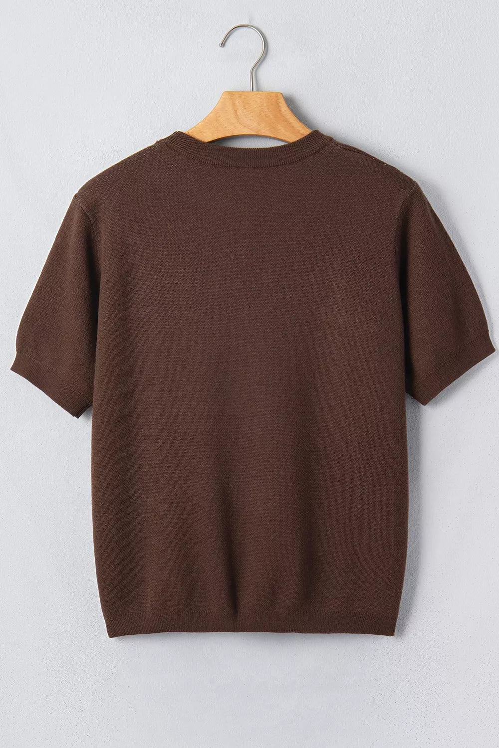 Western Graphic Short Sleeve Knit Casual Sweater