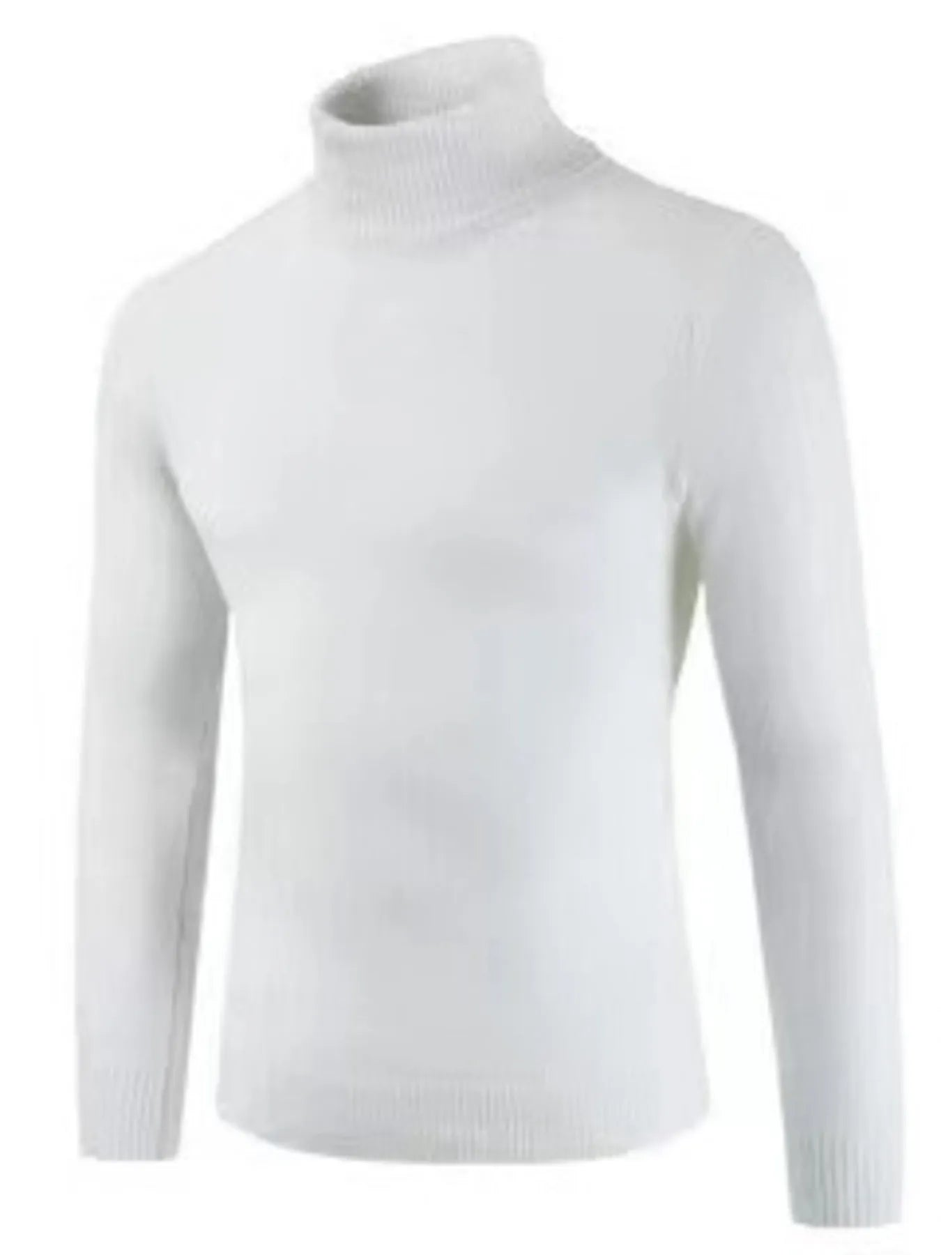Men's Plus Size Turtleneck Long Sleeve Sweater