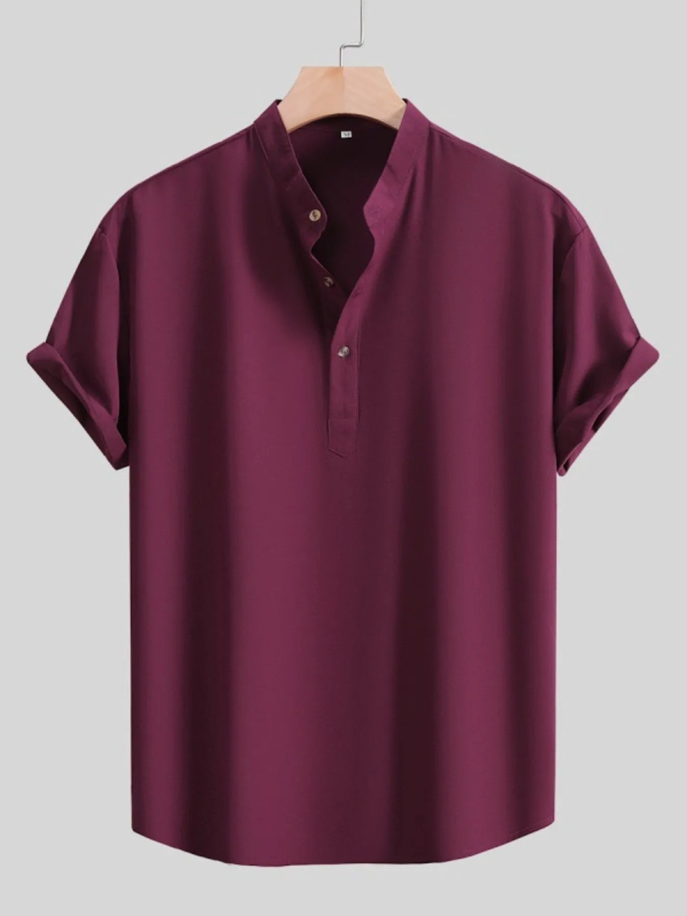 Men's Button Detail Short Sleeve Shirt