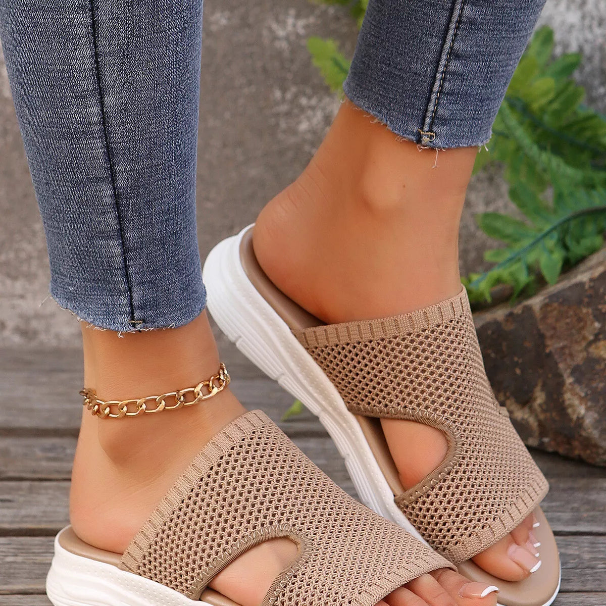 Breathable Mesh Open Toe Sandals