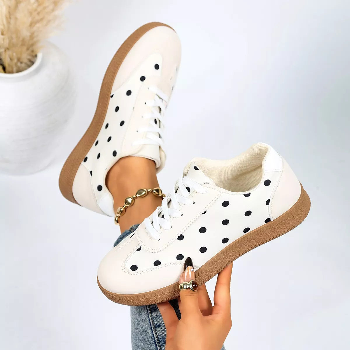 Polka Dot Casual Sneakers
