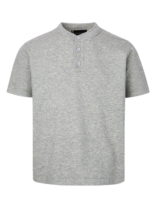 Men's Casual Button Detail Short Sleeve T-Shirt