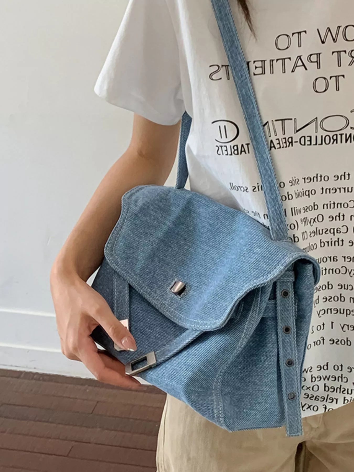 Causal Flap Crossbody Bag