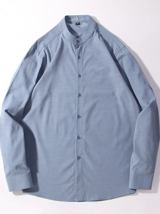 Men's Full Size Button Up Long Sleeve Shirt Plus Size
