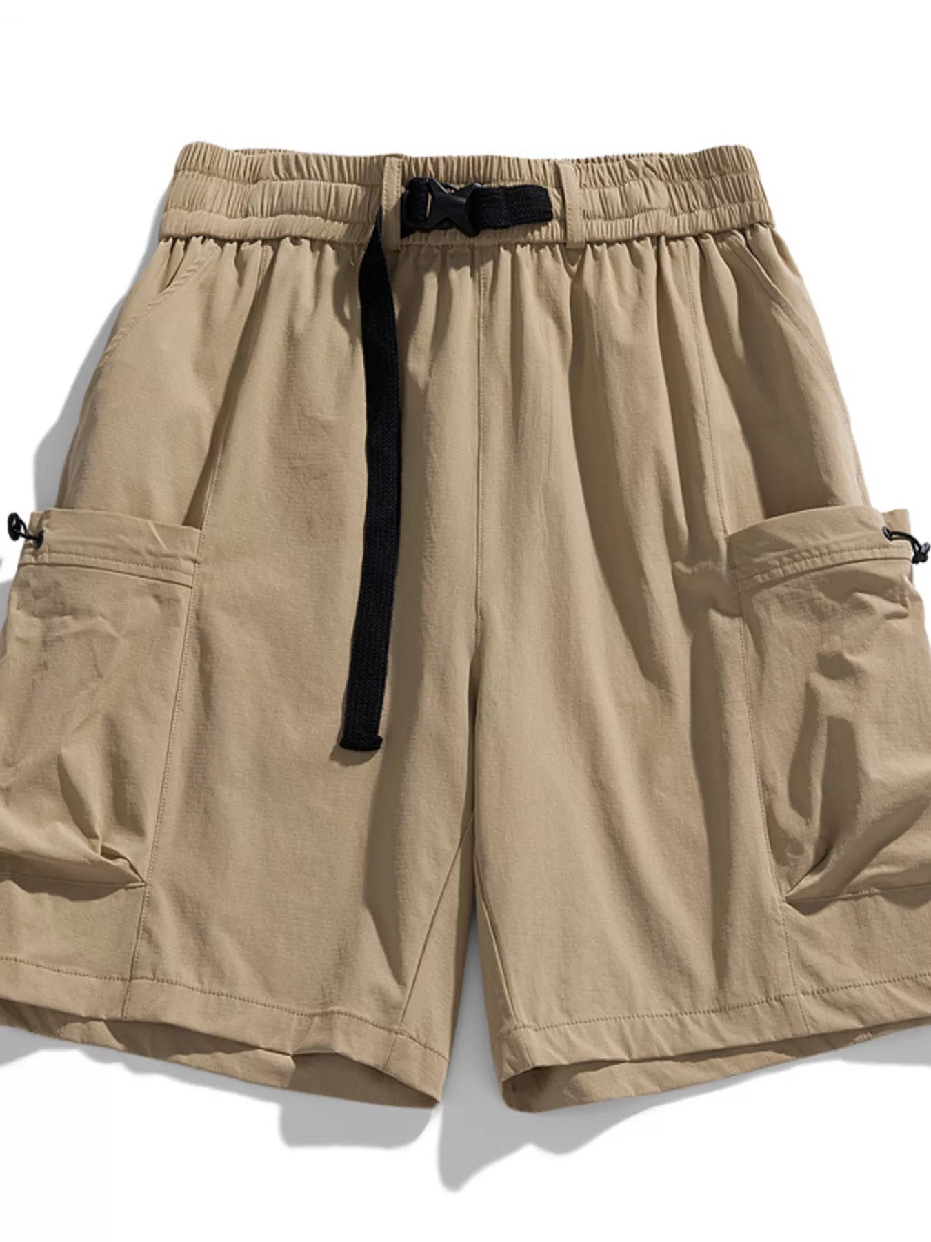 Men's Plus Size Drawstring Cargo Shorts