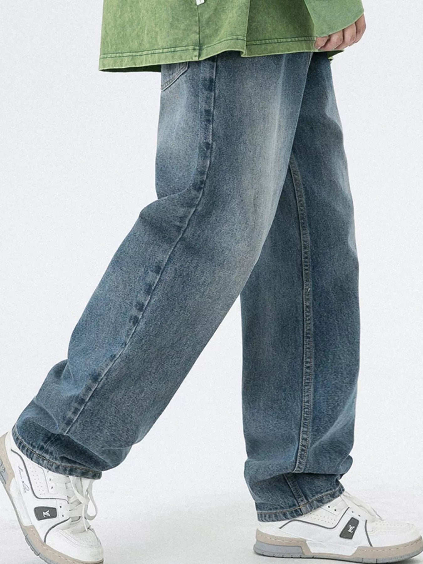 Men's Vintage Wash Relaxed Fit Jeans