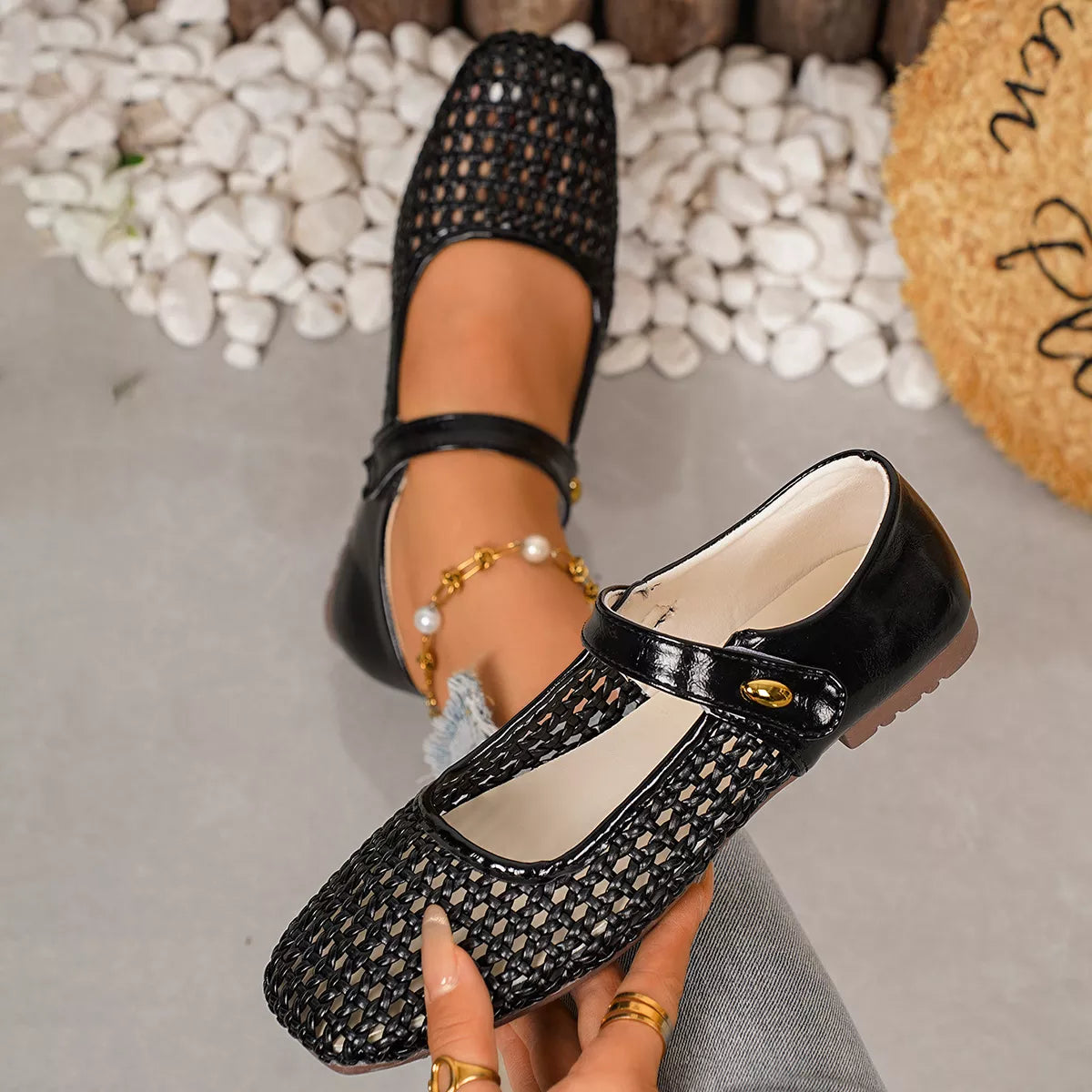 Square Toe Slip-Ons