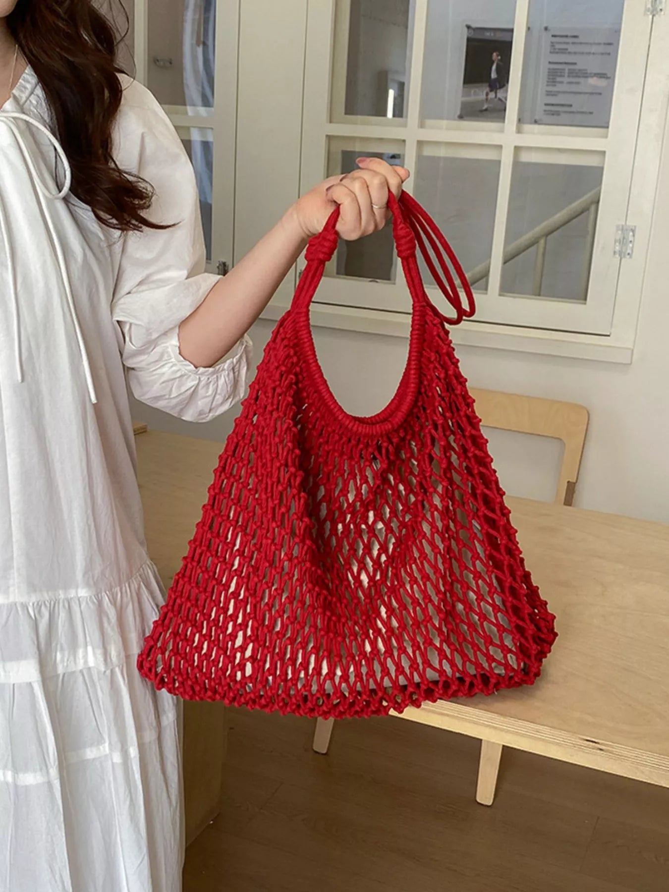 Crochet Knit Shoulder Bag