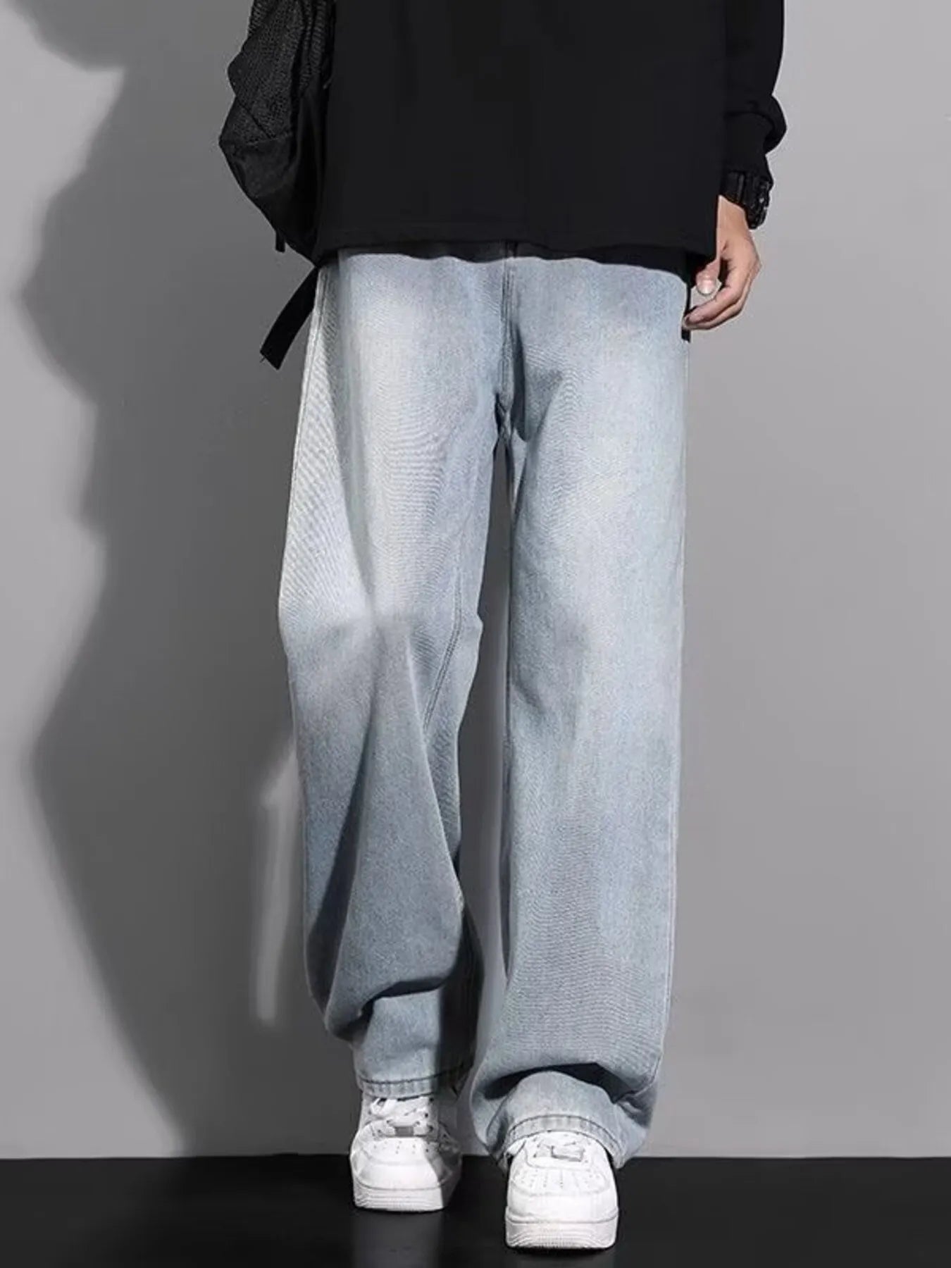Men's Full Size Wide Leg Jeans Plus Size