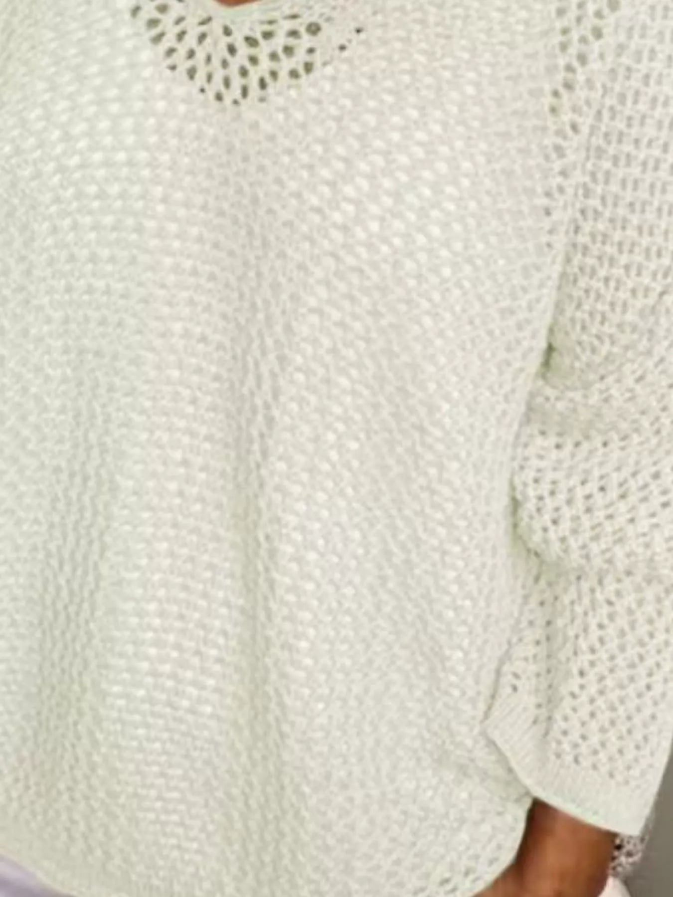 Loose Knit Hooded Cover Up