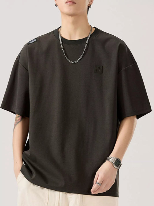 Men's Full Size Round Neck Short Sleeve T-Shirt Plus Size