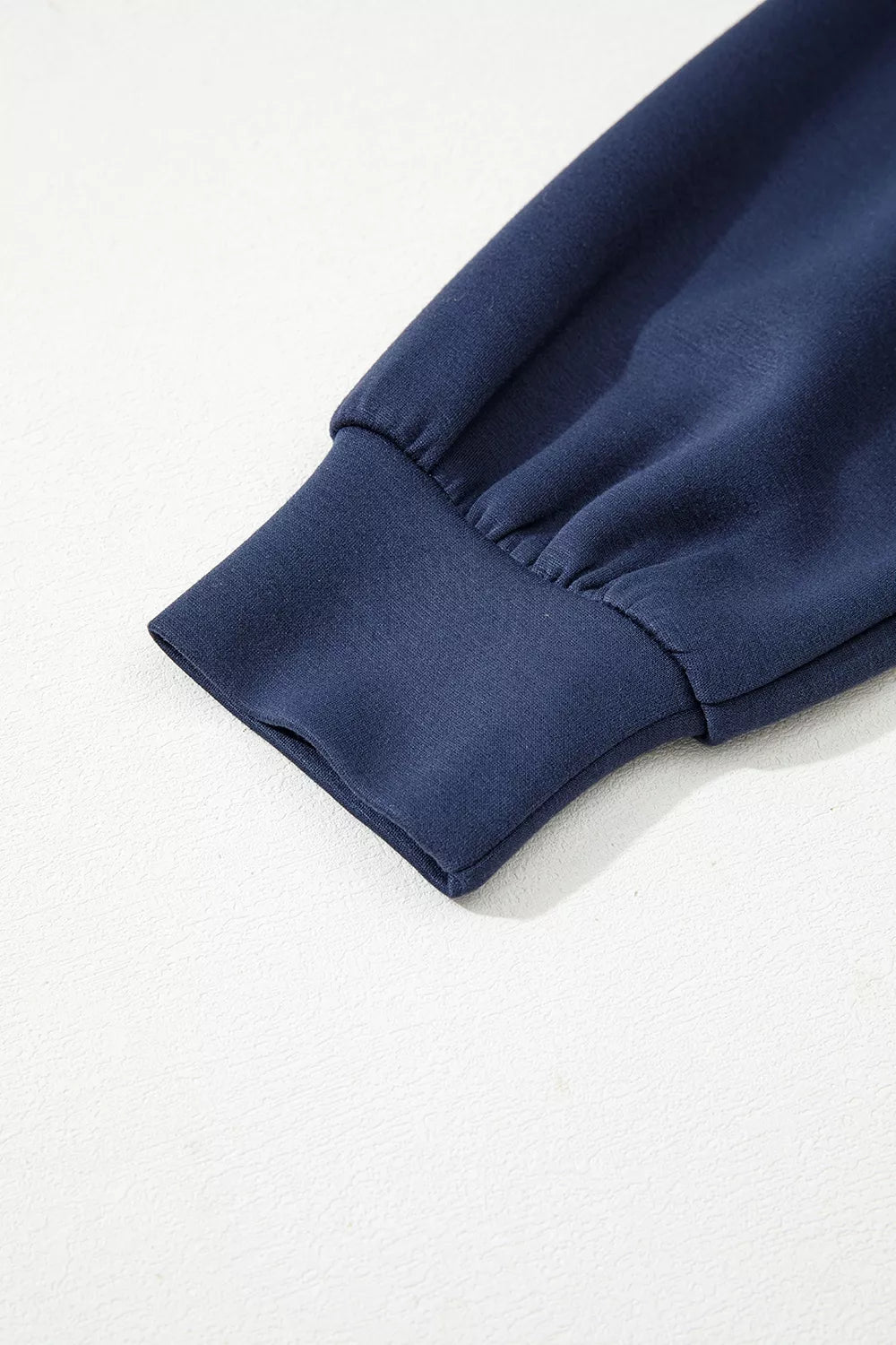 Color Block Patchwork V Neck Drawstring Hoodie