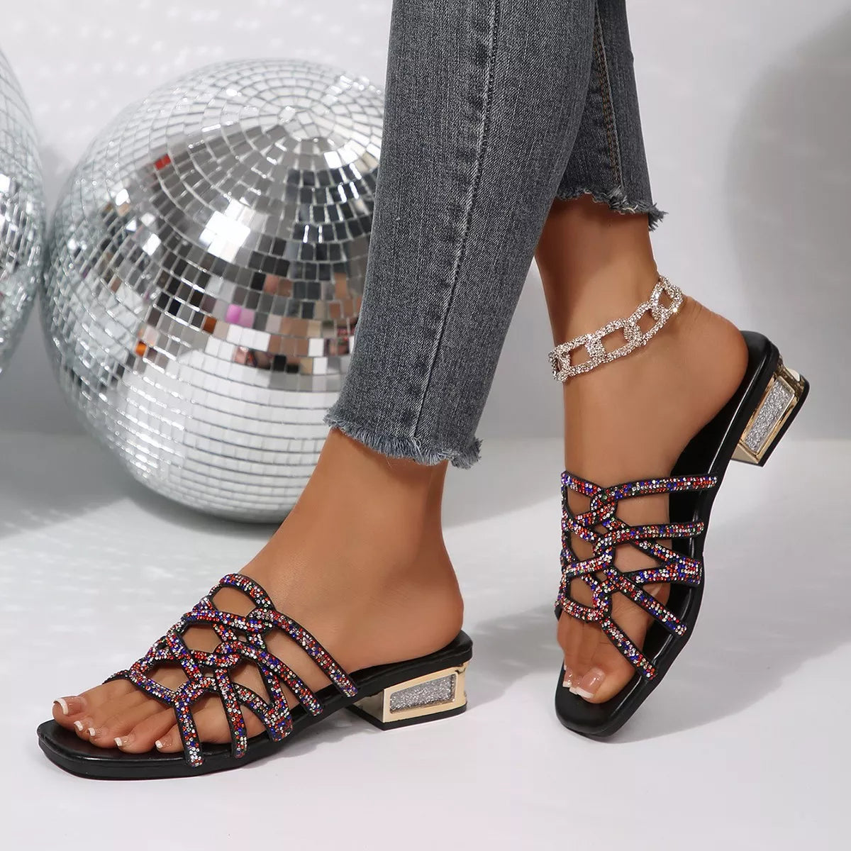 Open Toe Flats Sandals