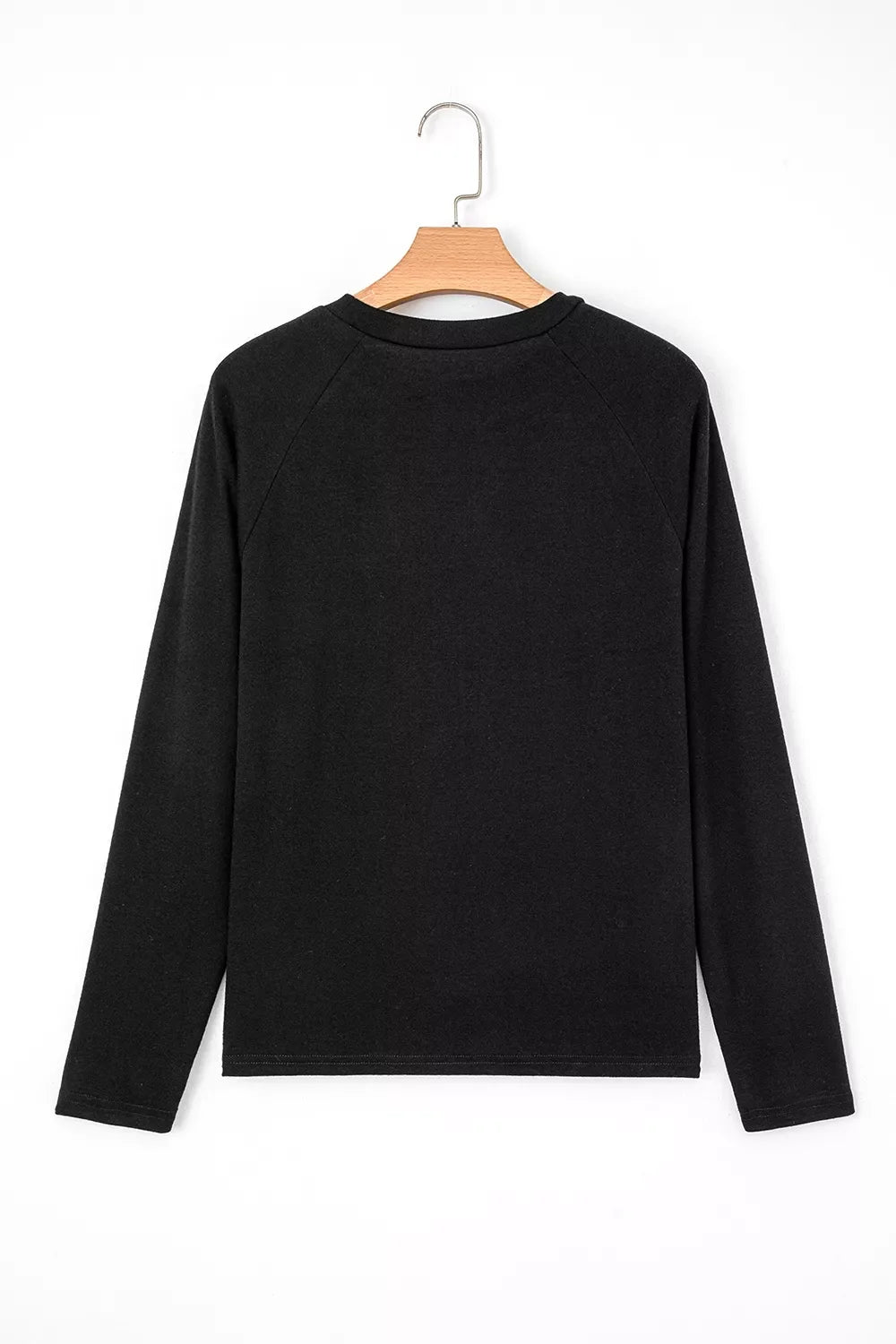 Seam Detail Raglan Long Sleeve Top