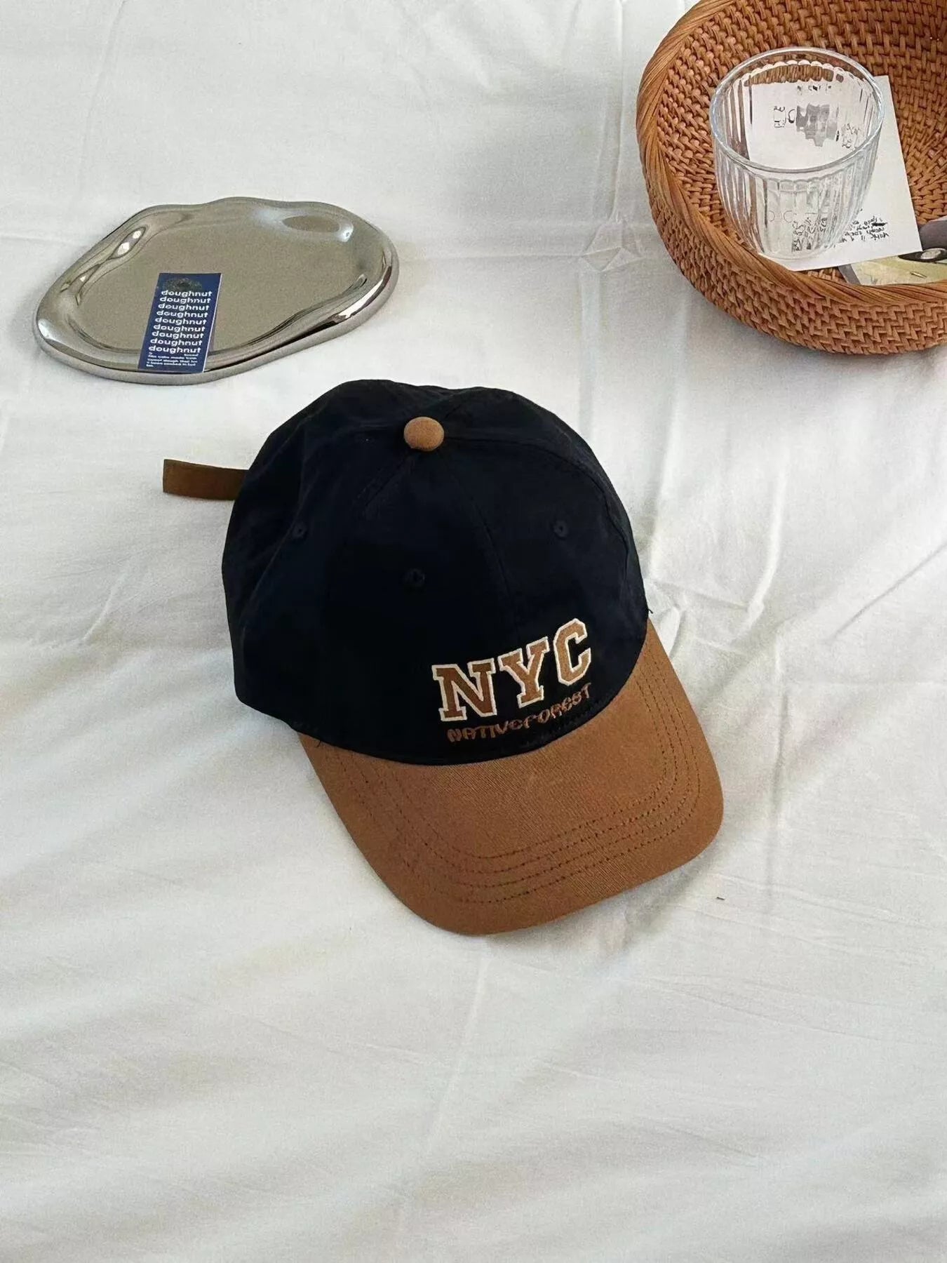 Letter Embroidered Baseball Cap