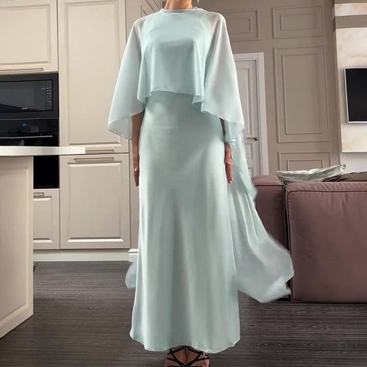 Cape Overlay Abaya Dress(MS320)