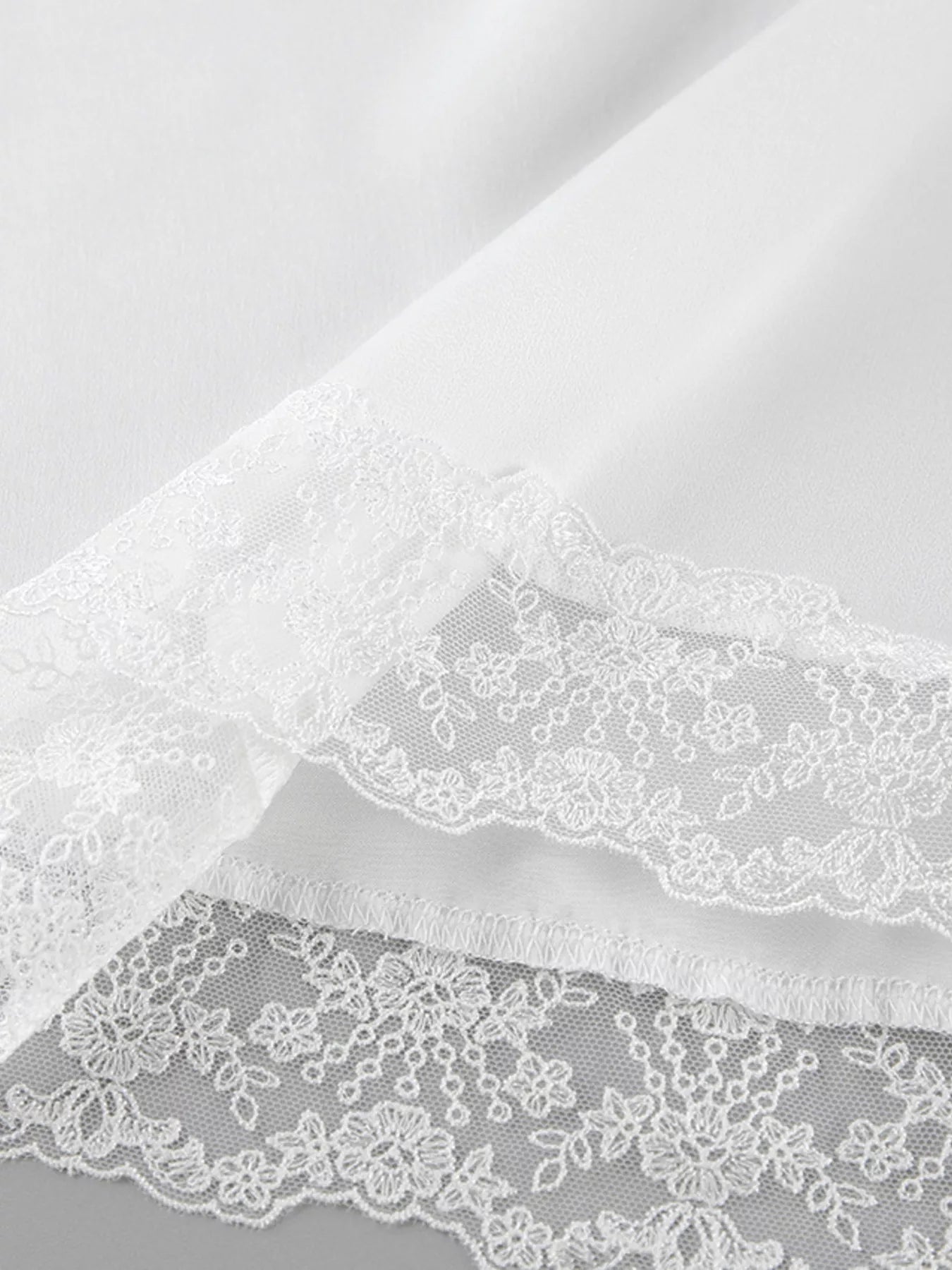 Lace Detail Short Sleeve Top and Skirt Set