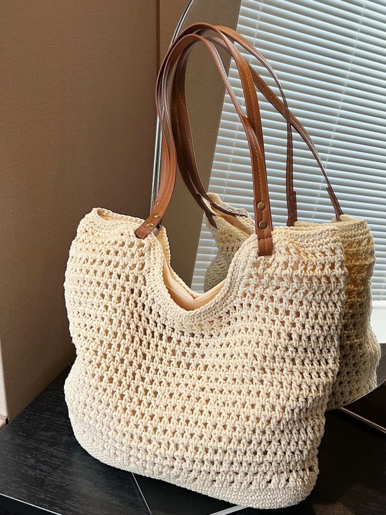 Crochet Knit Shoulder Bag
