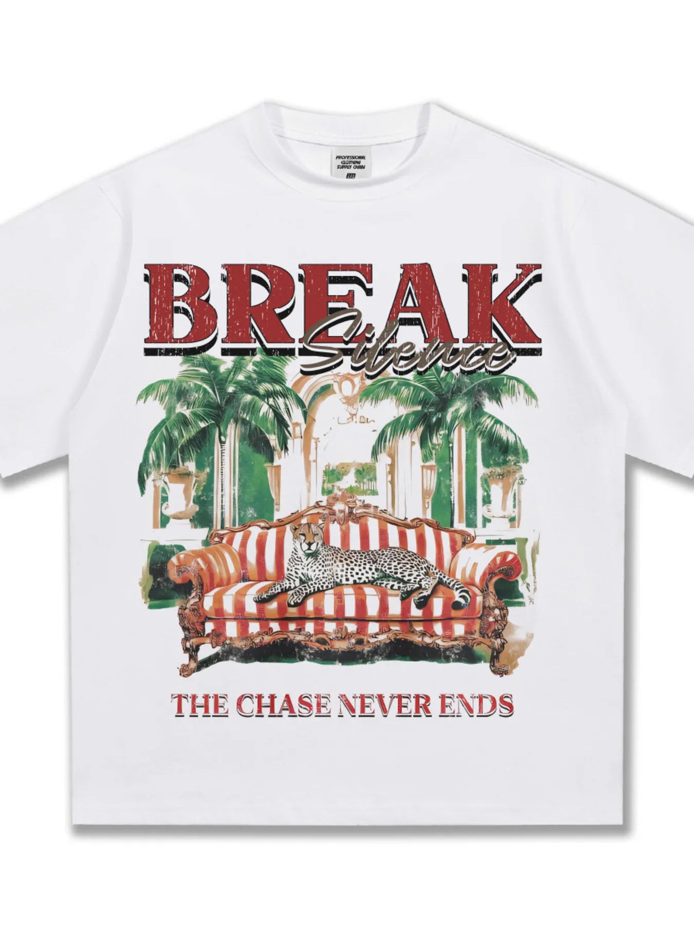 Men's Graphic Round Neck Oversized T-Shirt