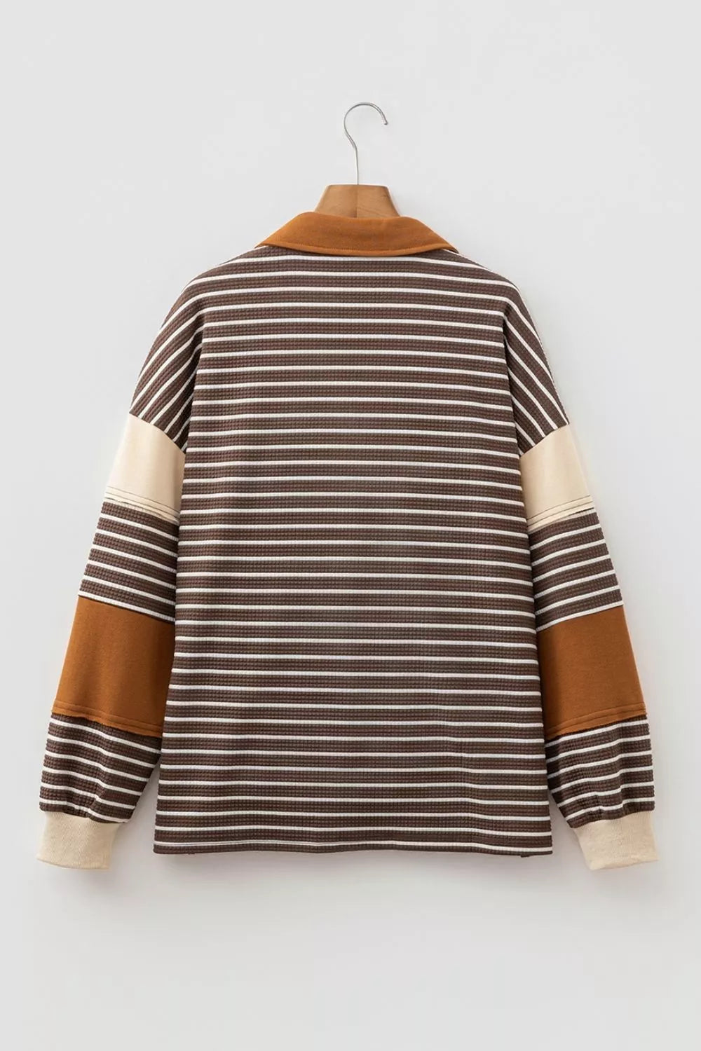 Striped Dropped Shoulder Sweatshirt