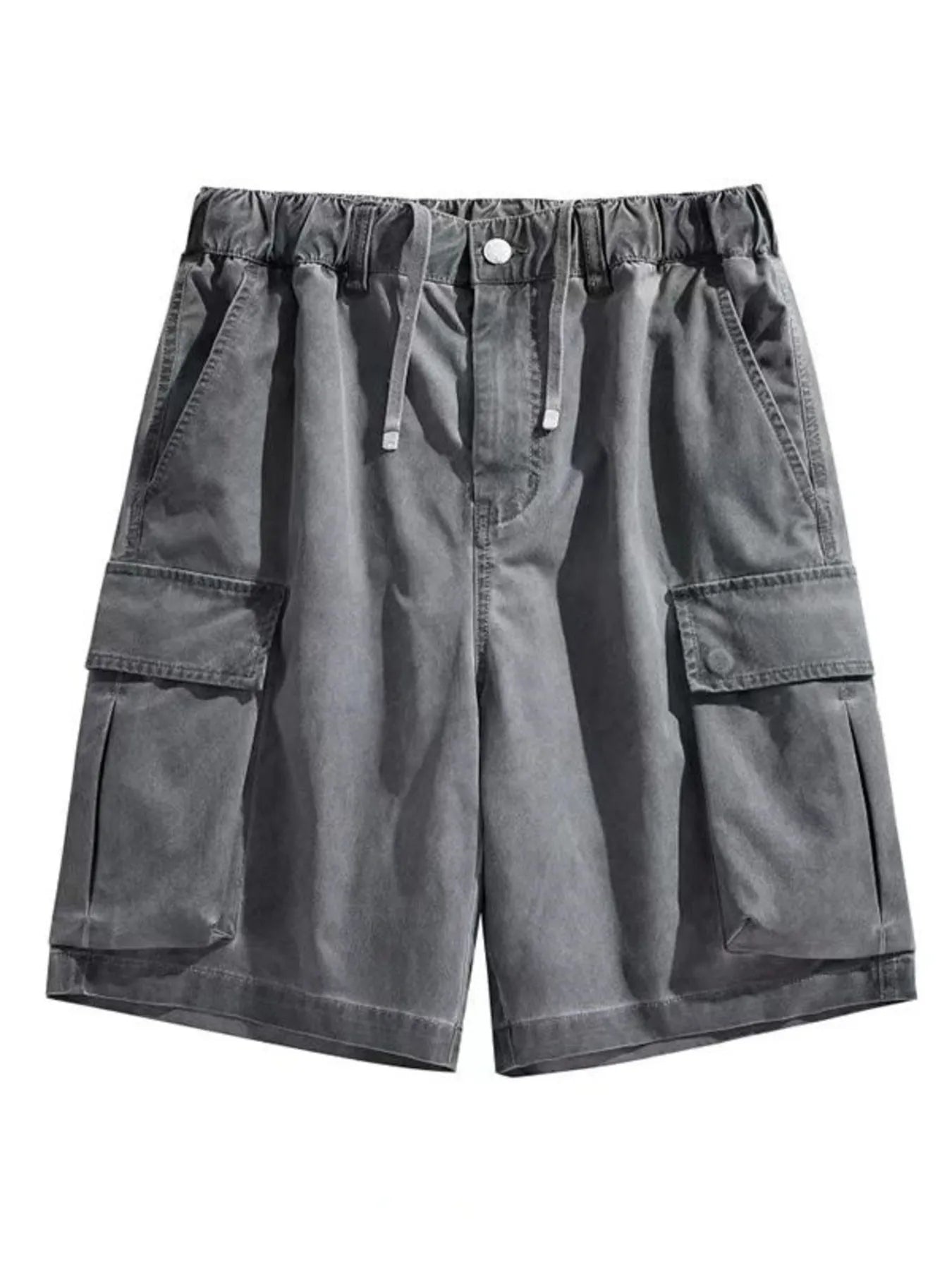 Men's Elastic Waistband Cargo Shorts