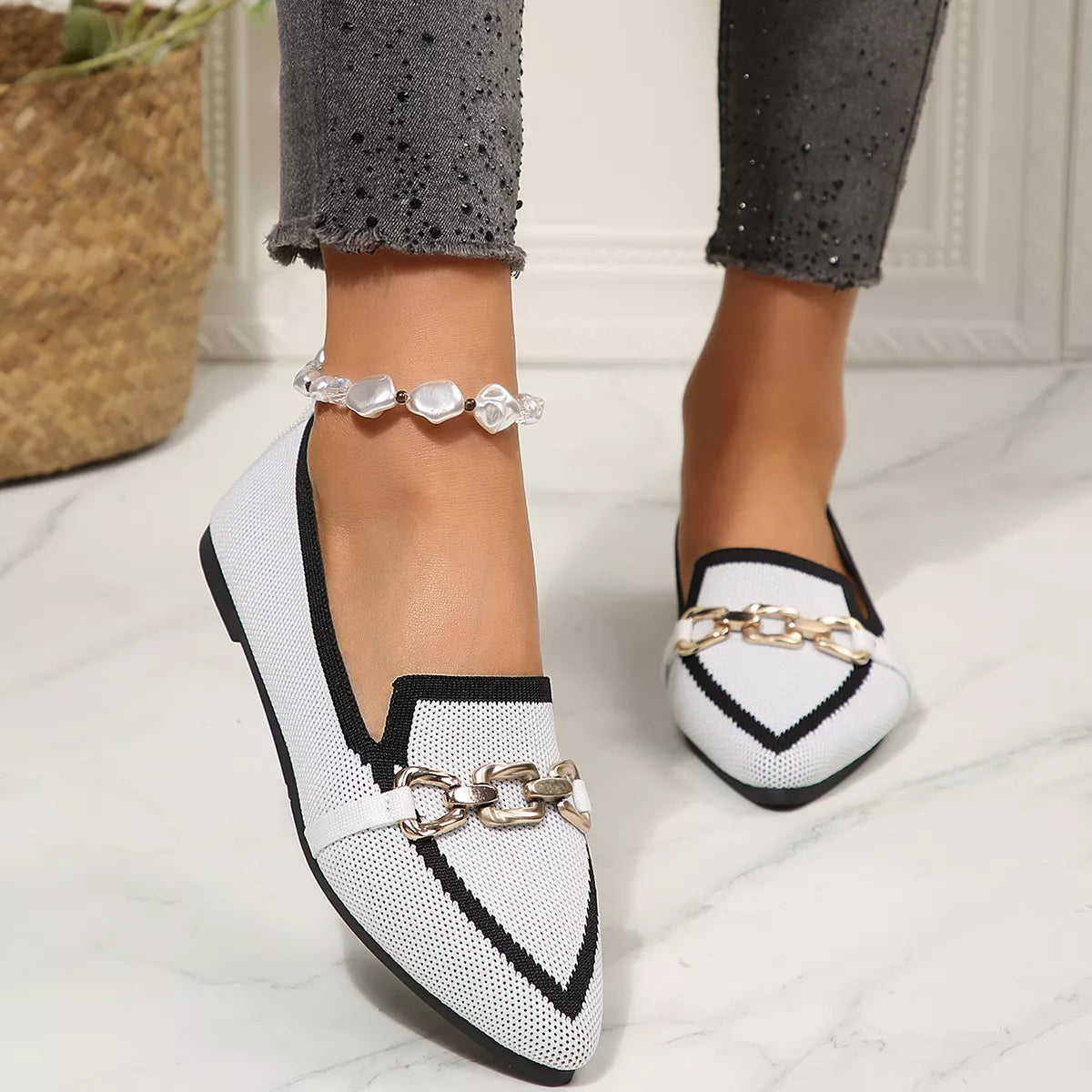 Point Toe Slip-Ons