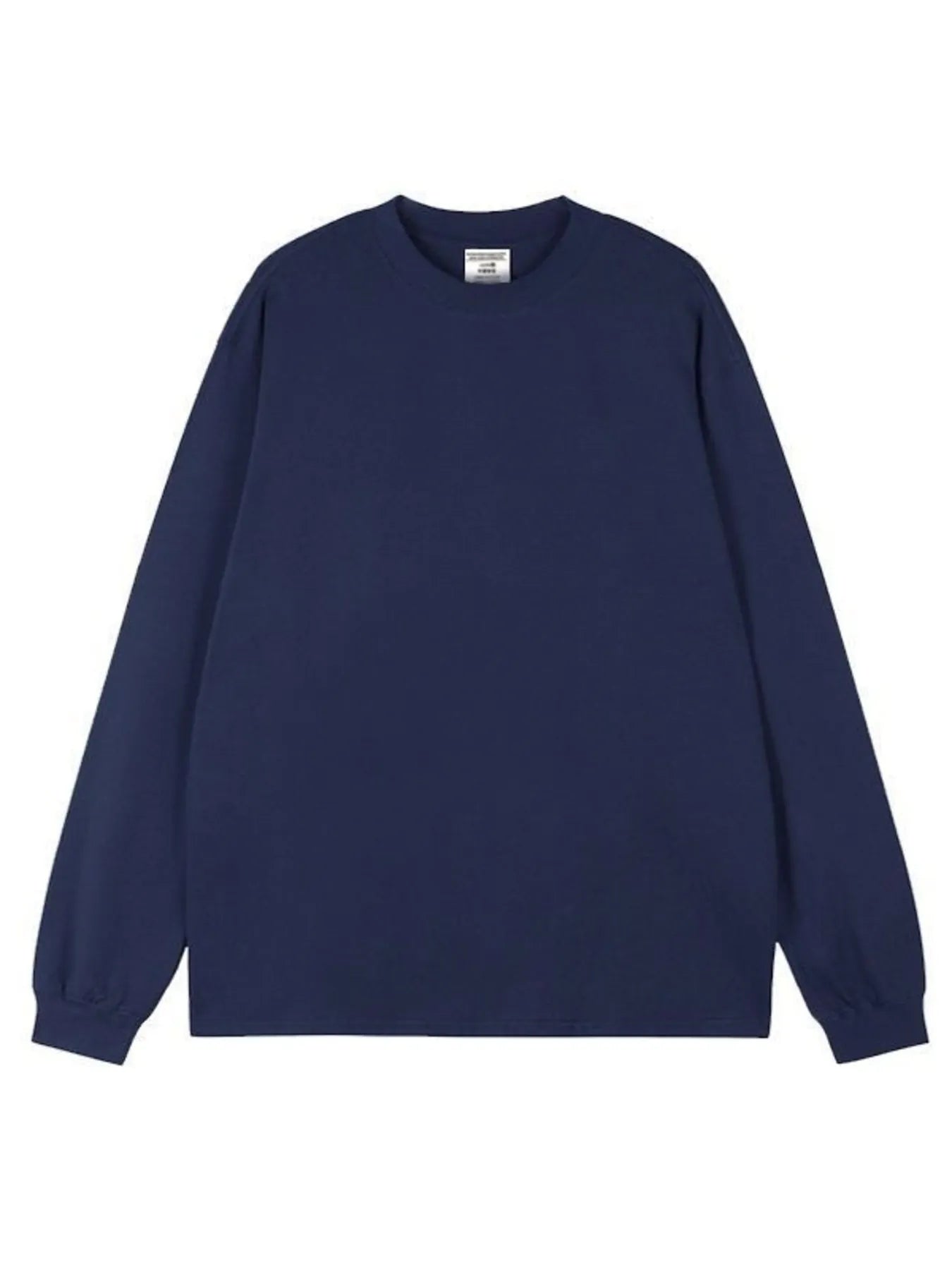 Men's Plus Size Round Neck Long Sleeve T-Shirt