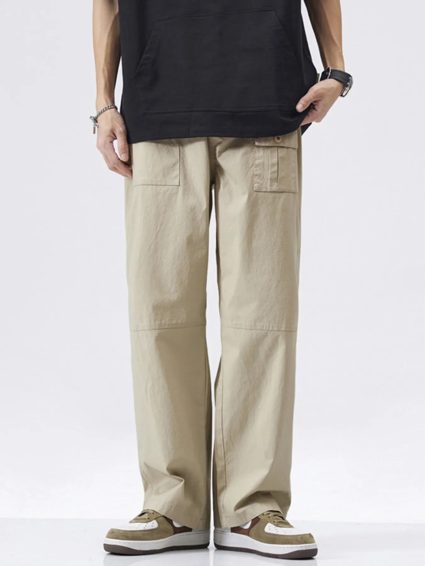 Men's Full Size Relaxed Fit Cargo Pants Plus Size