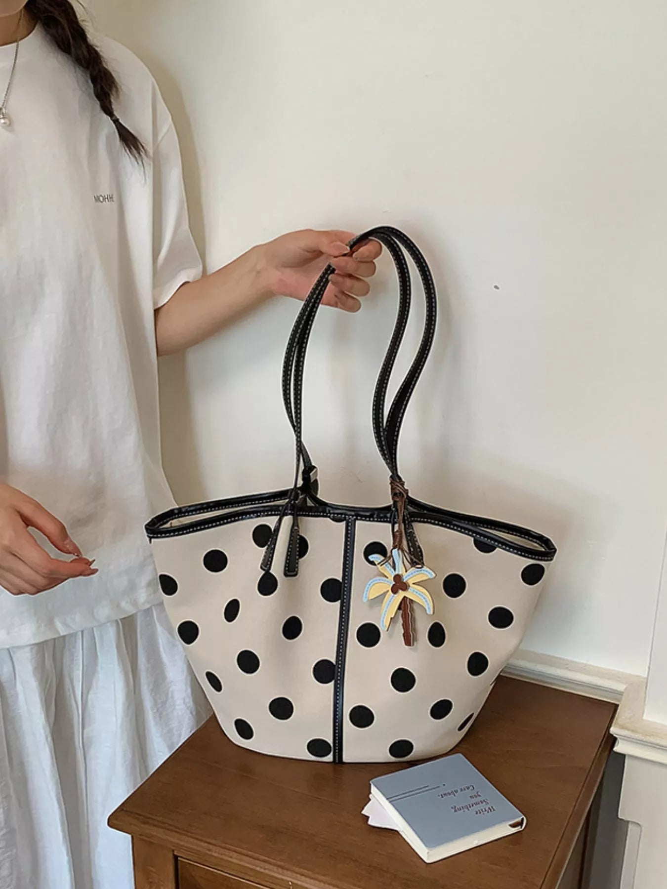 Polka Dot Shoulder Bag