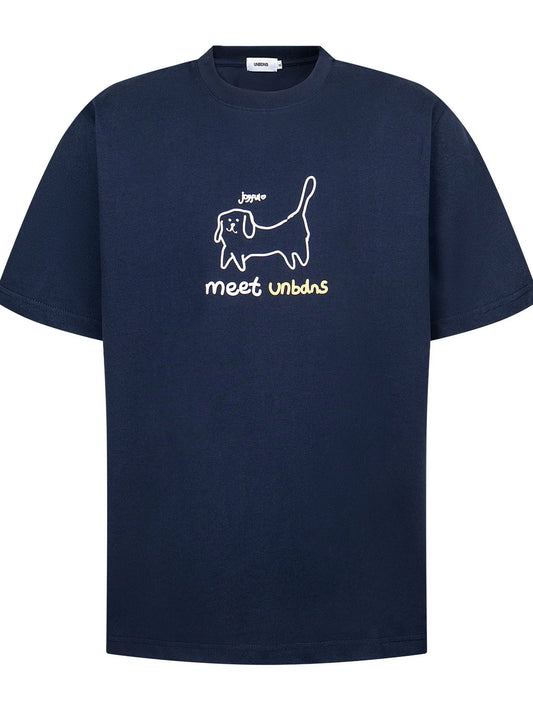 Men's Graphic Dog Casual T-Shirt