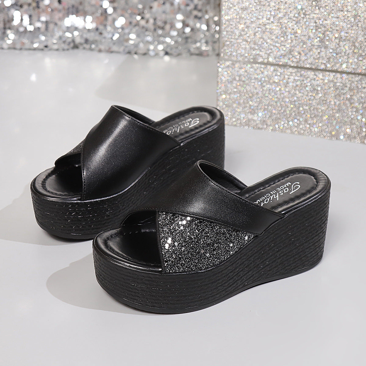 Open Toe Platform Wedge Sandals