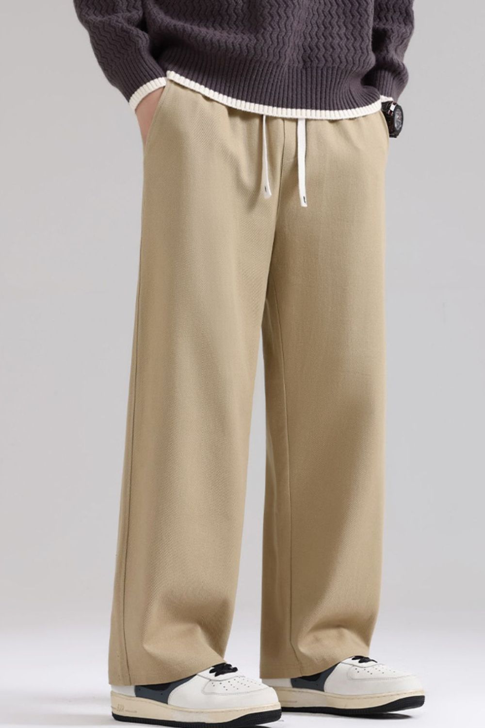 Men's Plus Size Relaxed Fit Drawstring Pants