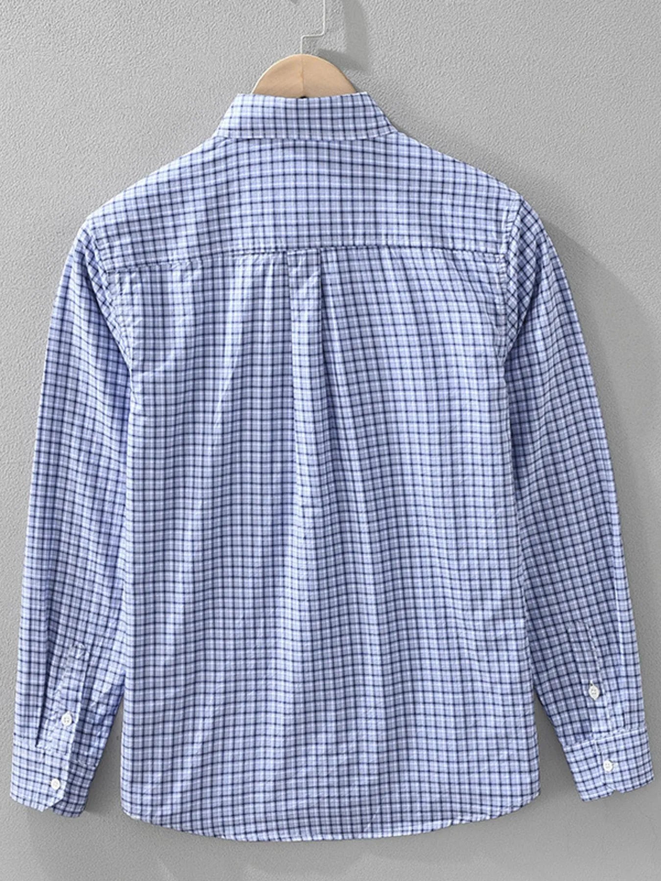 Men's Plus Size Plaid Button Up Short Sleeve Shirt