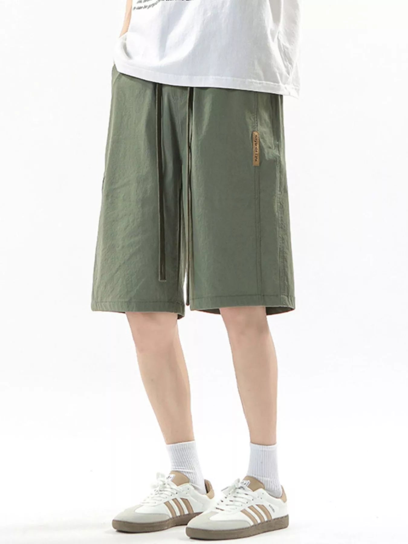 Men's Full Size Drawstring Casual Loose-Fit Pants Plus Size