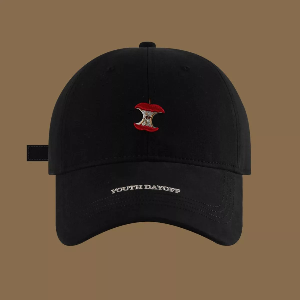 Embroidered Apple Core Baseball Cap