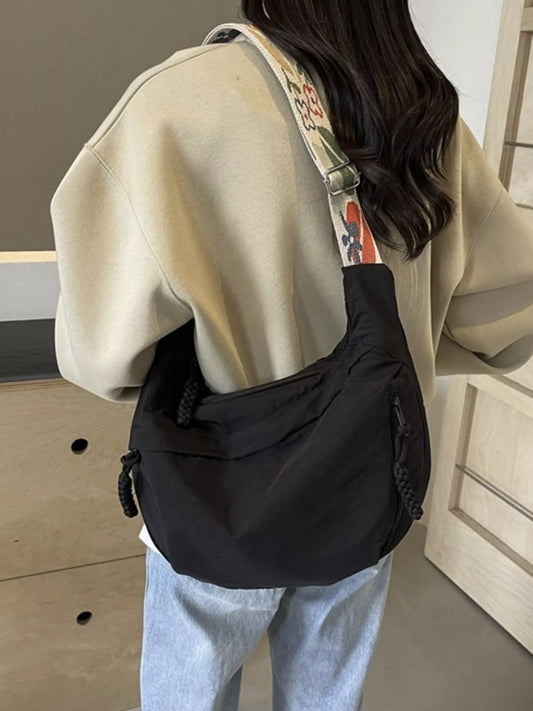 Adjustable Wide Strap Crossbody Bag