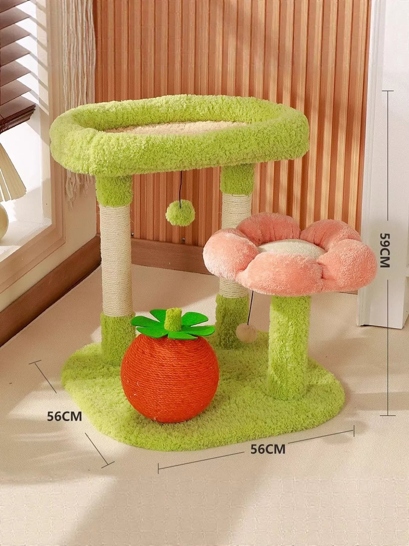 Soft Plush Cat Scratching Post