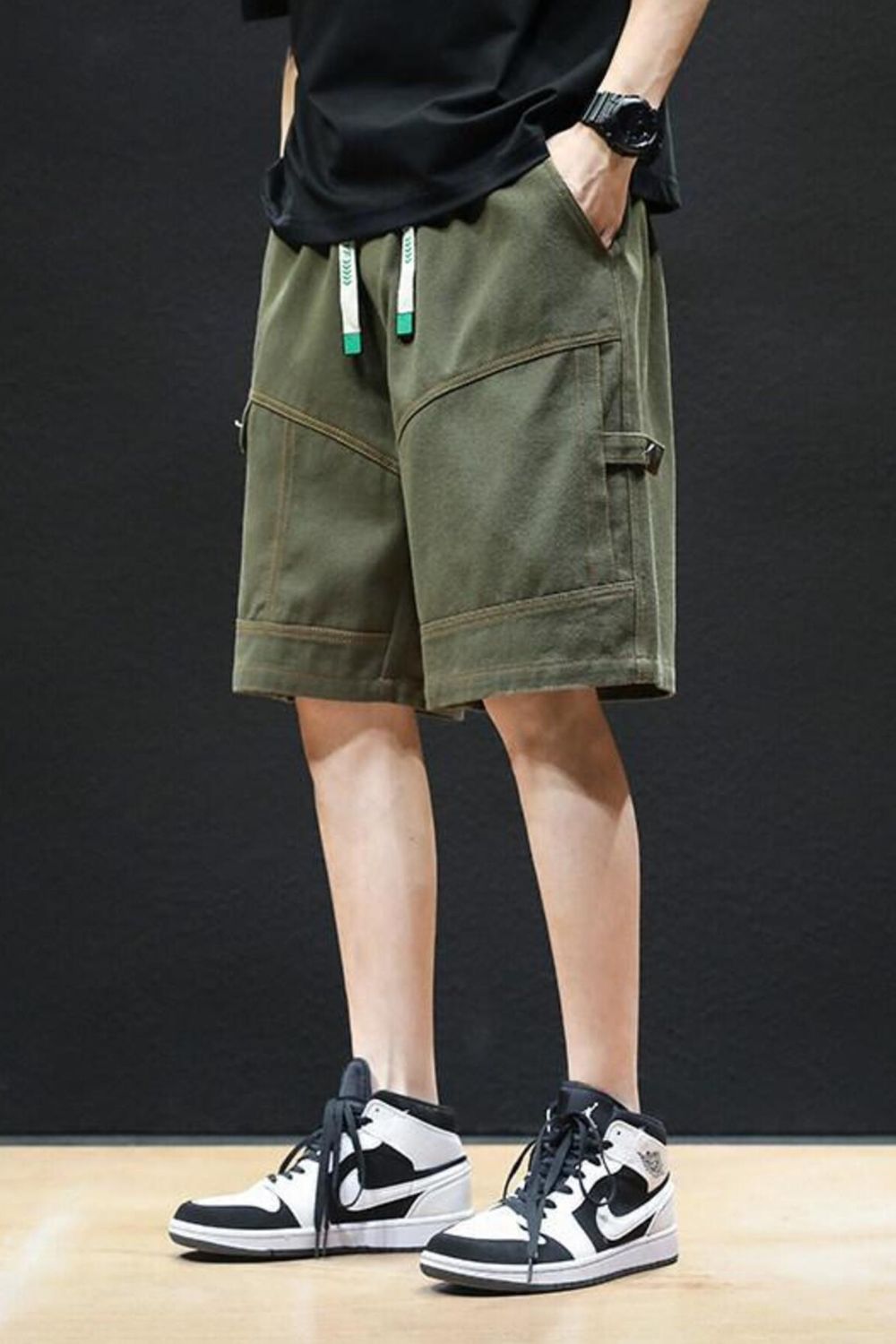 Men's Plus Size Casual Drawstring Shorts