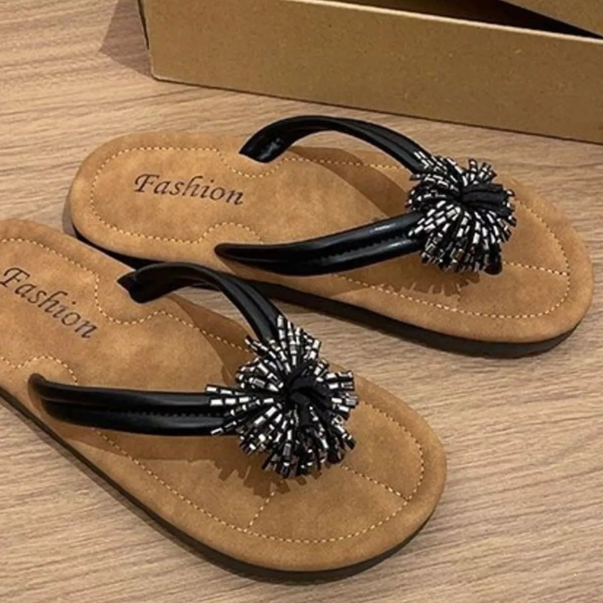 Toe Post Flats Sandals
